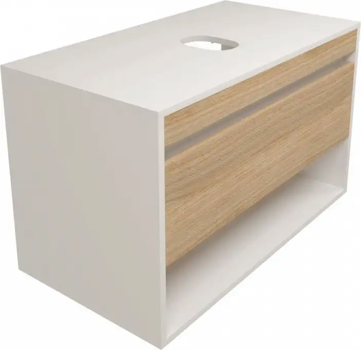 Teymi Тумба под умывальник Ritta 85см T60540 (белый/дуб) – фото товара