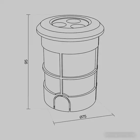 Садовый светильник Maytoni Flash O044DL-L3S3K – фото товара