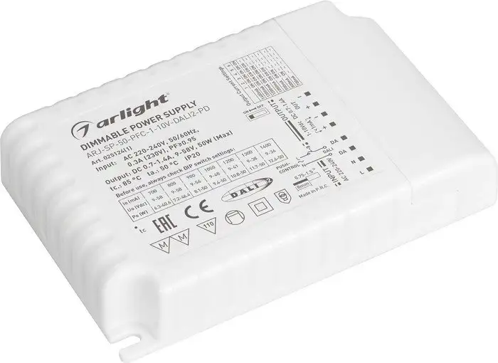 Блок питания Arlight ARJ-SP-50-PFC-1-10V-DALI2-PD 025124(1) – фото товара