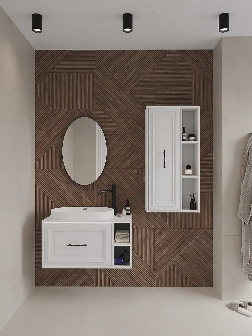 ЗОВ Тумба под умывальник Анталья 100 A100LWMW1BC (белый матовый) – фото товара