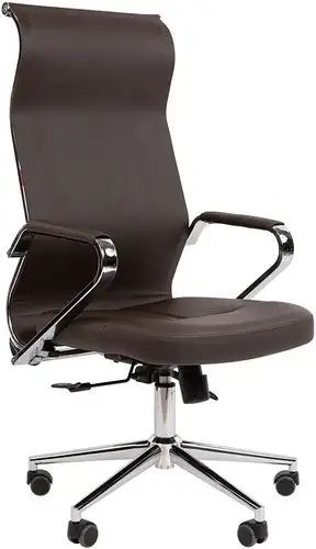 Офисное кресло CHAIRMAN 702 (экопремиум коричневый) – изображение в каталоге