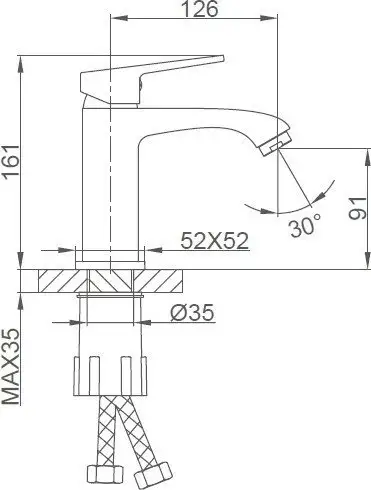 Смеситель FRAP F1076-9 - фото товара