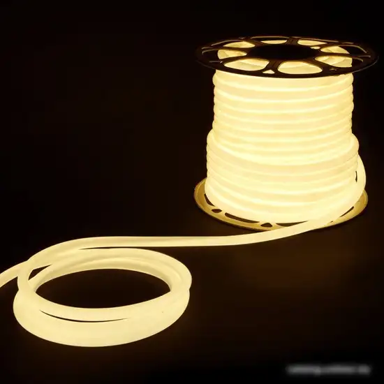 Гибкий неон Elektrostandard 220V 9.6W 144Led 2835 IP67 круглый дневной белый a052996 – фото товара