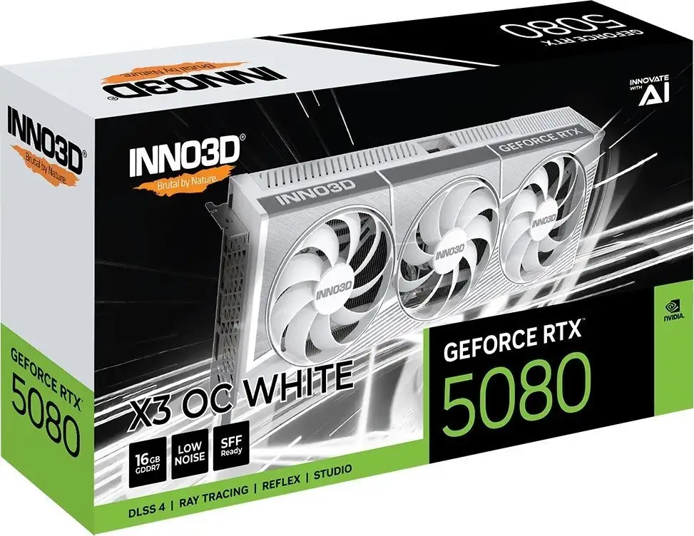 Видеокарта Inno3D GeForce RTX 5080 X3 OC White N50803-16D7X-17605211 – фото товара