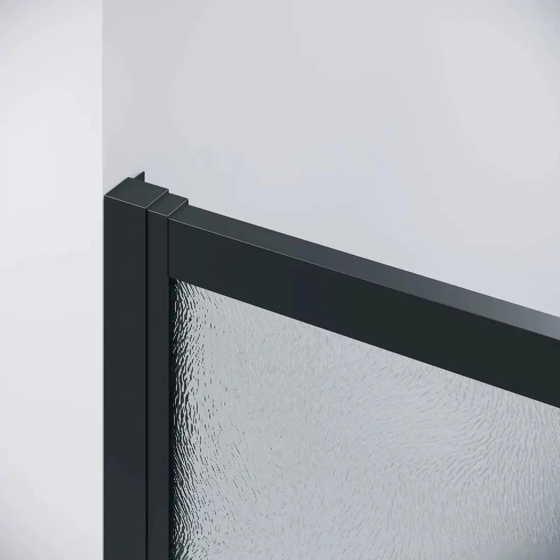 Душевая стенка Grossman Cosmo 100х195 200.K33.02.100.21.02 (черный матовый/стекло шиншилла) - фото товара