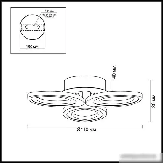Припотолочная люстра Lumion Lulu 4576/60CL – фото товара