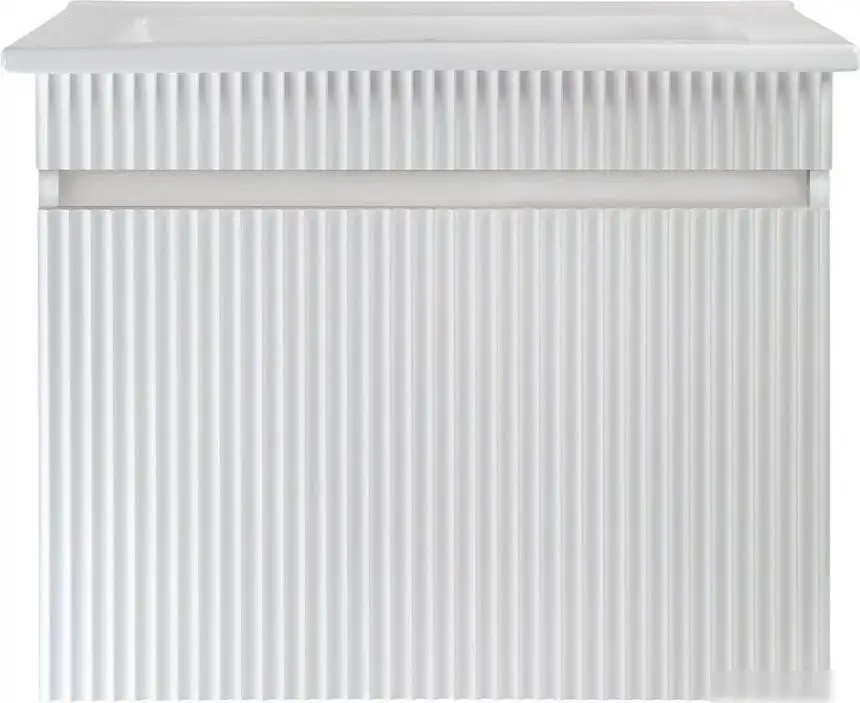 Runo Тумба с умывальником Runo Модена 65 + Оскар 65 (подвесная, белый) – фото товара