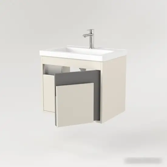 Дабер Тумба под умывальник 016 Тобага/Эридан/Артвин 60 Т16.6Т.0.19_light (с подсветкой, бежевый/серый) – фото товара