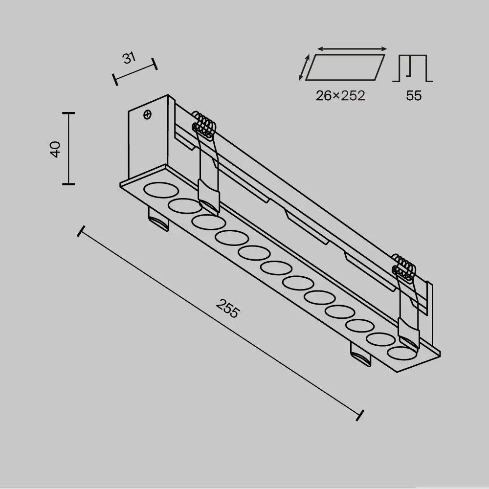 Линейный светильник Technical DL065-20W3-6K-W – фото товара