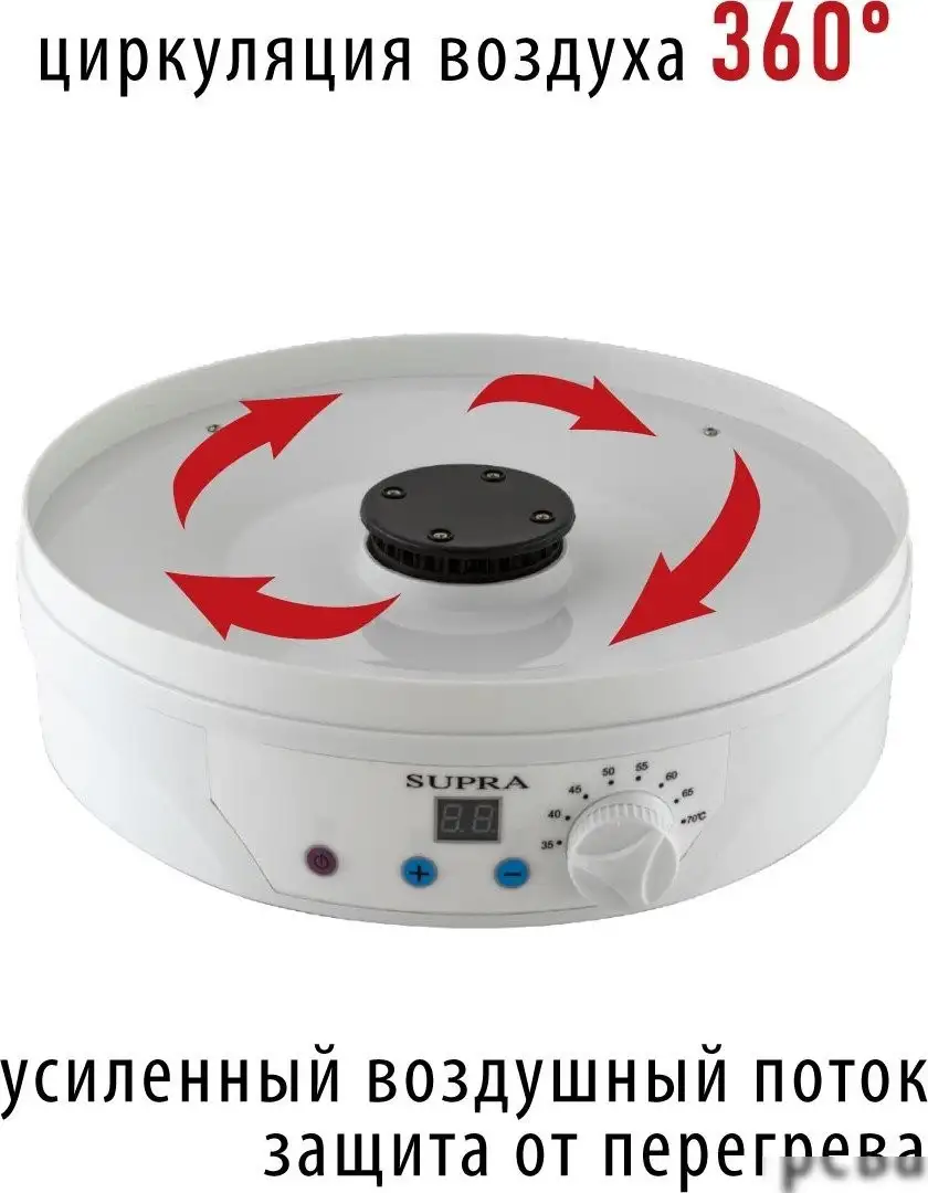 Сушилка для овощей и фруктов Supra DFS-650 - фото товара