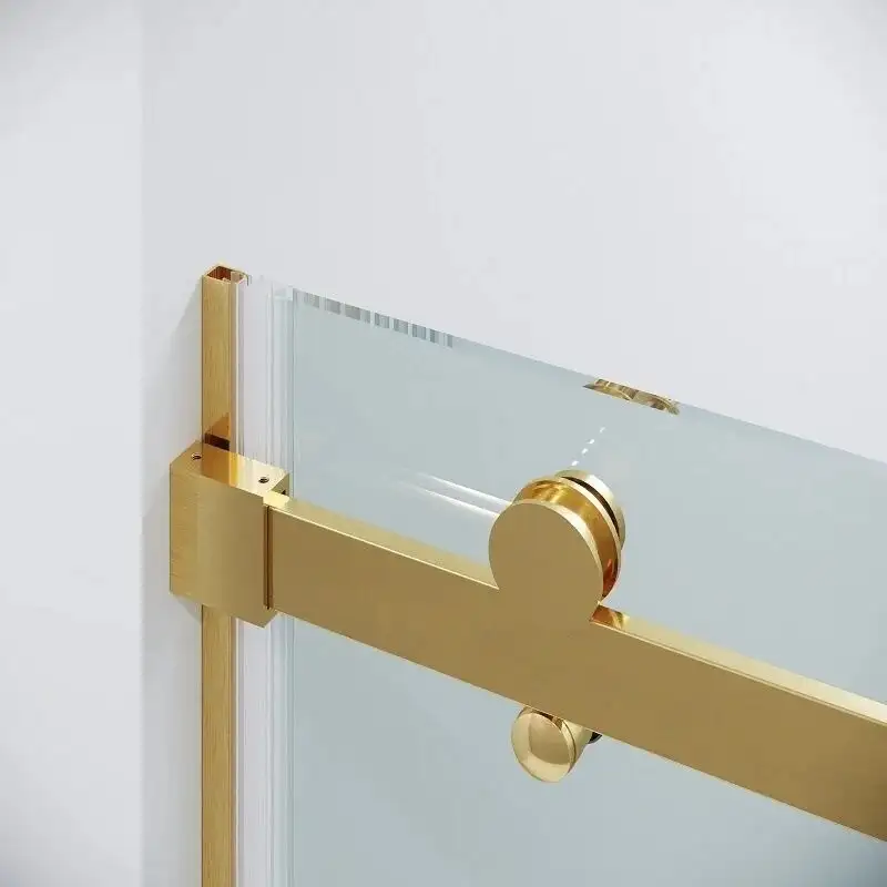 Душевая дверь Grossman Classic 100.K33.04.160.32.00 160х195 (золото сатин/стекло прозрачное) - фото товара