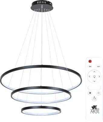 Подвесная люстра Arte Lamp Frodo A2197SP-3BK – изображение в каталоге