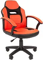 Игровое (геймерское) кресло CHAIRMAN Kids 110 (экопремиум, черный/красный)
