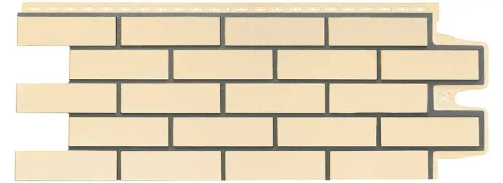 Фасадная панель Grand Line Клинкерный кирпич Design бежевый со швом RAL 7006 – подробное фото Фасадная панель Grand Line Клинкерный кирпич Design бежевый со швом RAL 7006 – фото товара