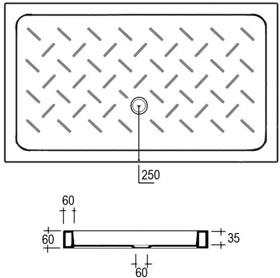 Душевой поддон RGW CR-128 80x120 - фото товара