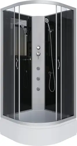 Душевая кабина Niagara NG-3502-14BKG 100x100 (тонированное стекло) - изображение в каталоге