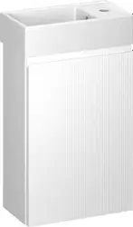 Wellsee Тумба под умывальник 2 в 1 WC Area 221801001 (тумба/матовый белый, раковина/глянцевый белый, без ножек) – изображение в каталоге