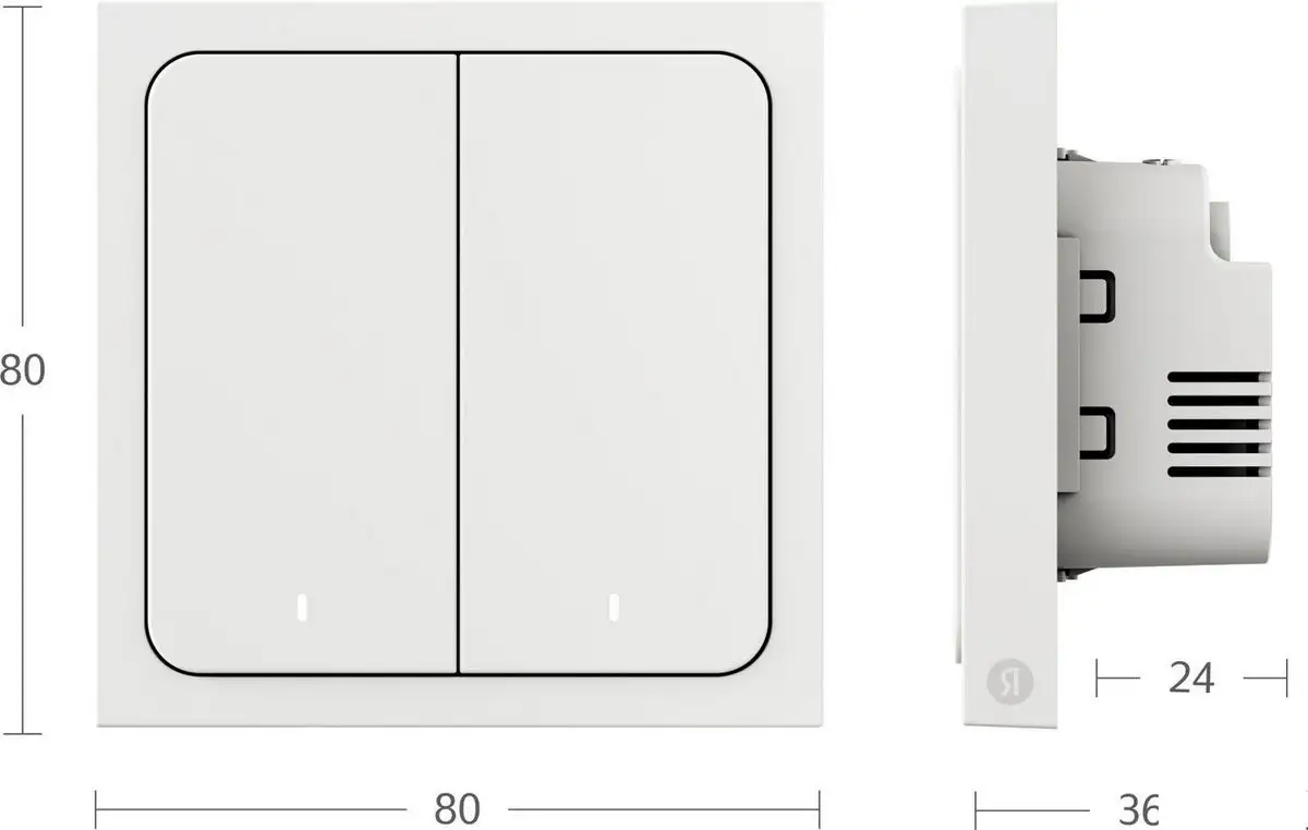 Выключатель Яндекс YNDX?00532 (2 клавиши) – фото товара