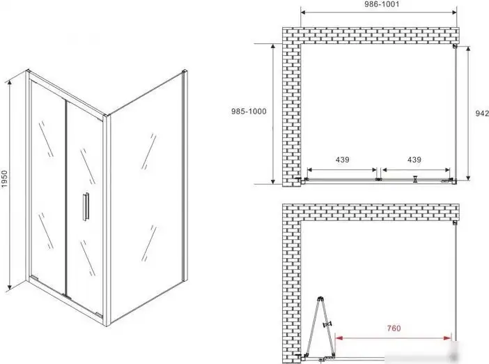 Душевой уголок Abber Sonnenstrand AG07100-S100 - фото товара