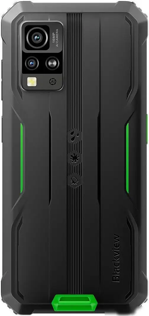 Телефон Blackview BV4800 SE 4GB/64GB (черный/зеленый) – фото товара