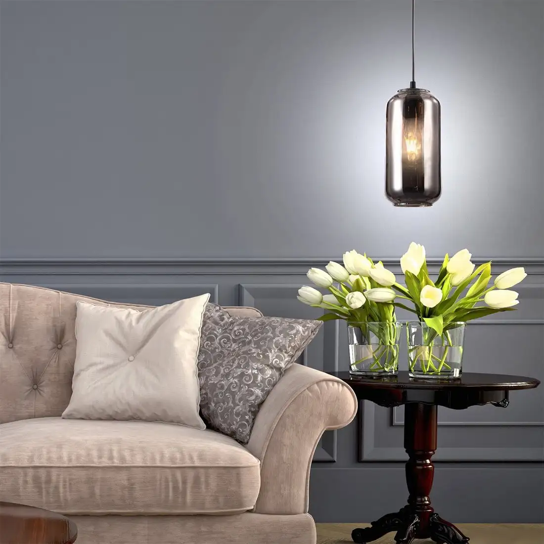 Подвесная люстра Escada Rise 10177/1S (Black/Smoke) – фото товара