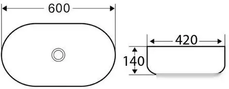 Умывальник BelBagno BB1084-H301 - фото товара
