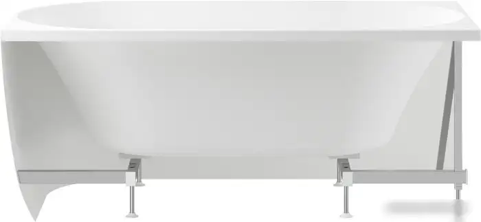 Ванна Wellsee Belle Spa 150x75 235702001 (пристенная ванна (правая) белый глянец, экран, каркас, сифон-автомат хром) - фото товара