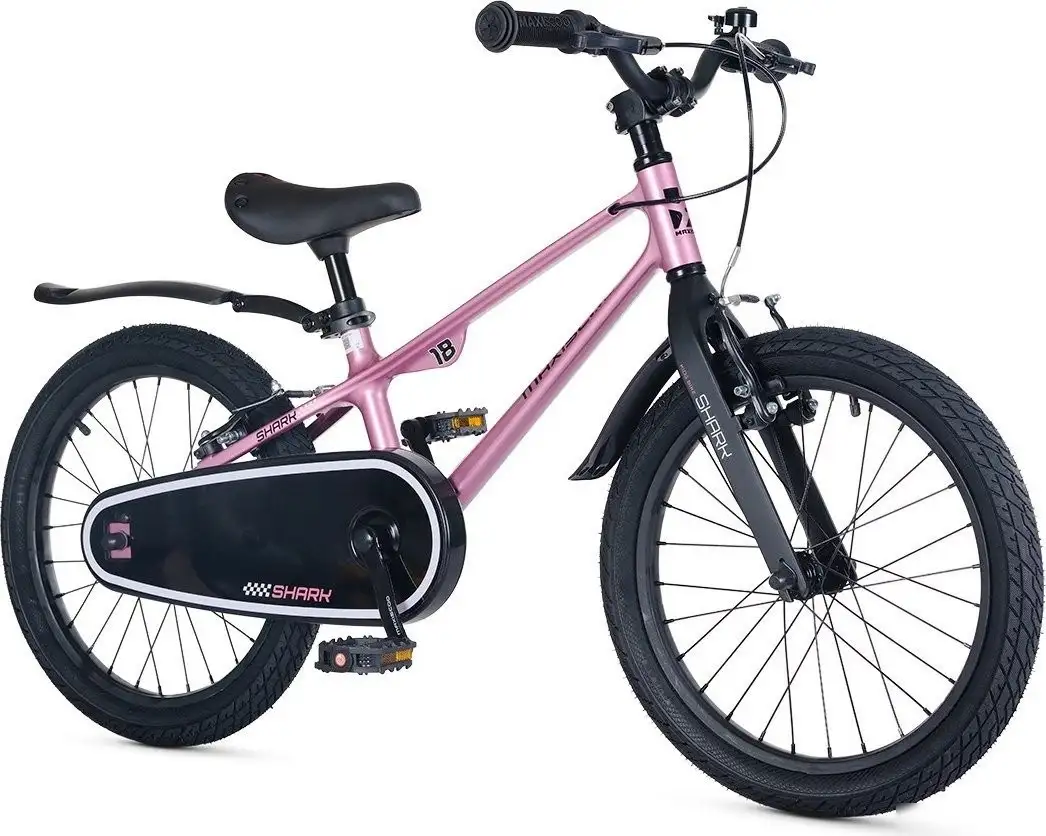 Детский велосипед Maxiscoo Shark Sport 18 2025 MSC-SH1843 (розовый жемчуг) – фото товара