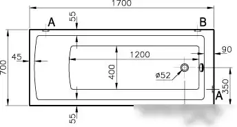 Ванна Vitra Neon 170x70 - фото товара