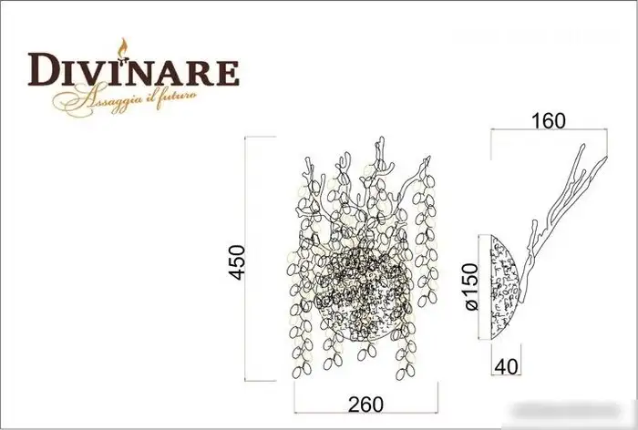 Бра Divinare Salice 3134/01 AP-2 – фото товара