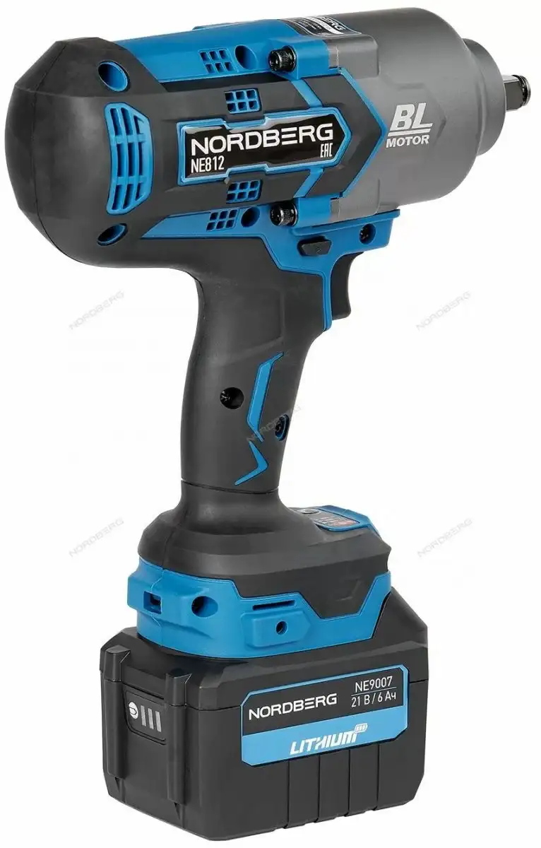 Гайковерт аккумуляторный NORDBERG NE812K 1/2 – фото товара