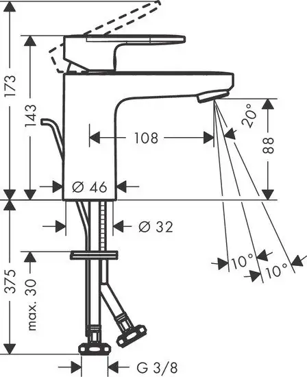 Смеситель Hansgrohe Vernis Blend 71551670 - фото товара