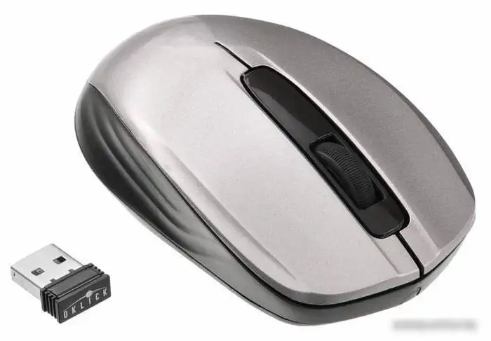Мышь Oklick 475MW (серый) [945829] – фото товара