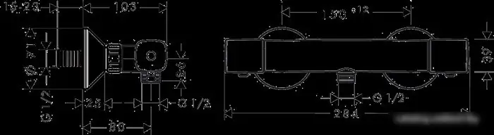 Термостатический смеситель Hansgrohe Ecostat Universal 13122000 - фото товара