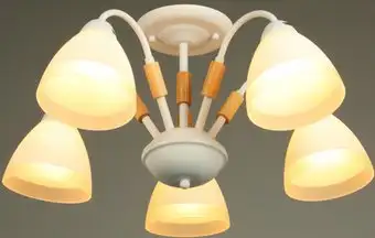 Люстра средней высоты BayerLux Нельсен 10352904 (белый) – изображение в каталоге