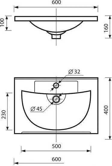 Умывальник Misty Р-Евв14060-Д - фото товара