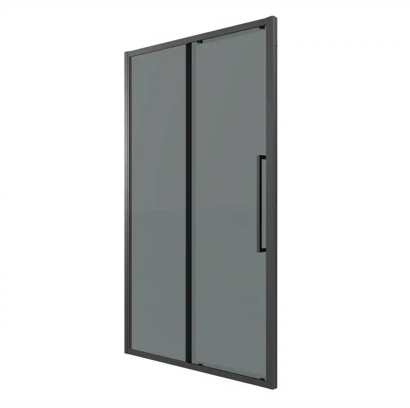 Душевая дверь Grossman Cosmo 100x195 100.K33.02.100.21.10 (черный матовый/стекло тонированное) - фото товара