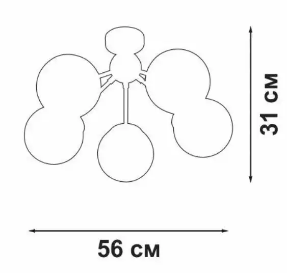 Люстра средней высоты Vitaluce V3772-8/5PL – фото товара