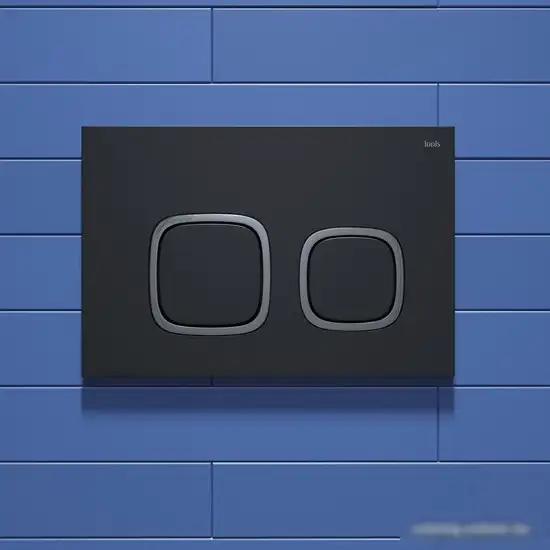 Панель смыва IDDIS Unisteel UNI04BCi77 (матовый черный) – фото товара