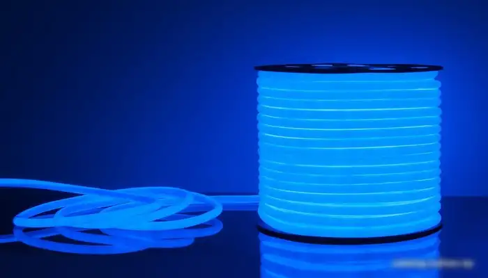 Гибкий неон Elektrostandard 220V 9.6W 144Led 2835 IP67 круглый синий a043550 – фото товара