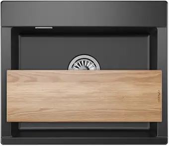 Кухонная мойка Granula ES-5804 (шварц) - изображение в каталоге