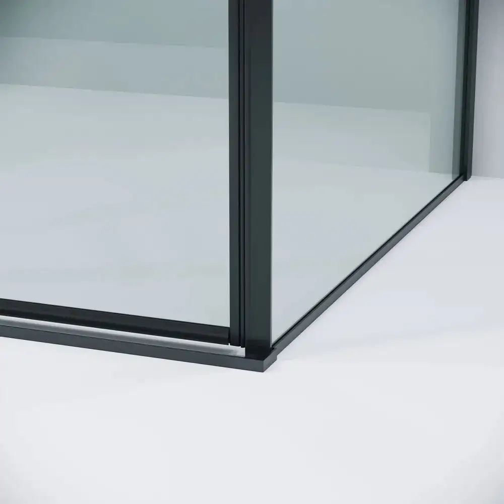 Душевой уголок Grossman Galaxy 110х100х195 120.K33.01.1110.21.00 (черный матовый/прозрачное стекло) - фото товара