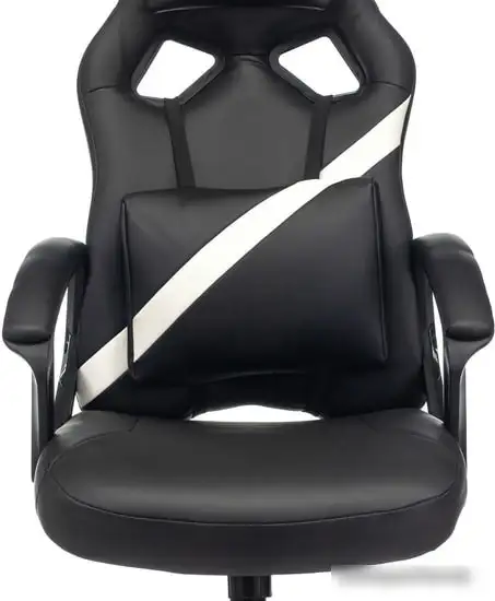 Кресло Бюрократ Zombie Driver (черный/белый) – фото товара