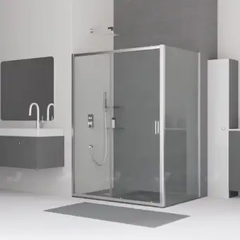 Душевой уголок RGW CL-48 160x100 (хром/прозрачное стекло) - изображение в каталоге