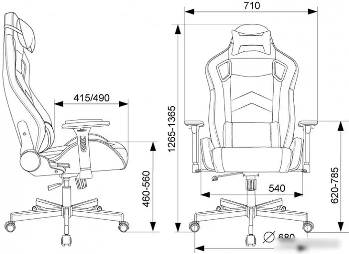Офисное кресло Бюрократ Knight Gladiator (экокожа черный) – фото товара