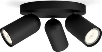 Припотолочная люстра Philips Pongee Plate/Spiral Black 3xNW 230V 915005531301 – изображение в каталоге
