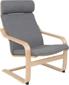 Интерьерное кресло AksHome Relax (ткань, серый QS-9) – изображение в каталоге