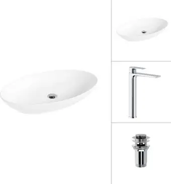 Умывальник Lauter 21571 + Reef 21CK8678C с донным клапаном 21190CH (хром) - изображение в каталоге