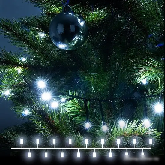 Новогодняя гирлянда Евросвет Мишура 400-004 a056072 (холодный белый) – фото товара