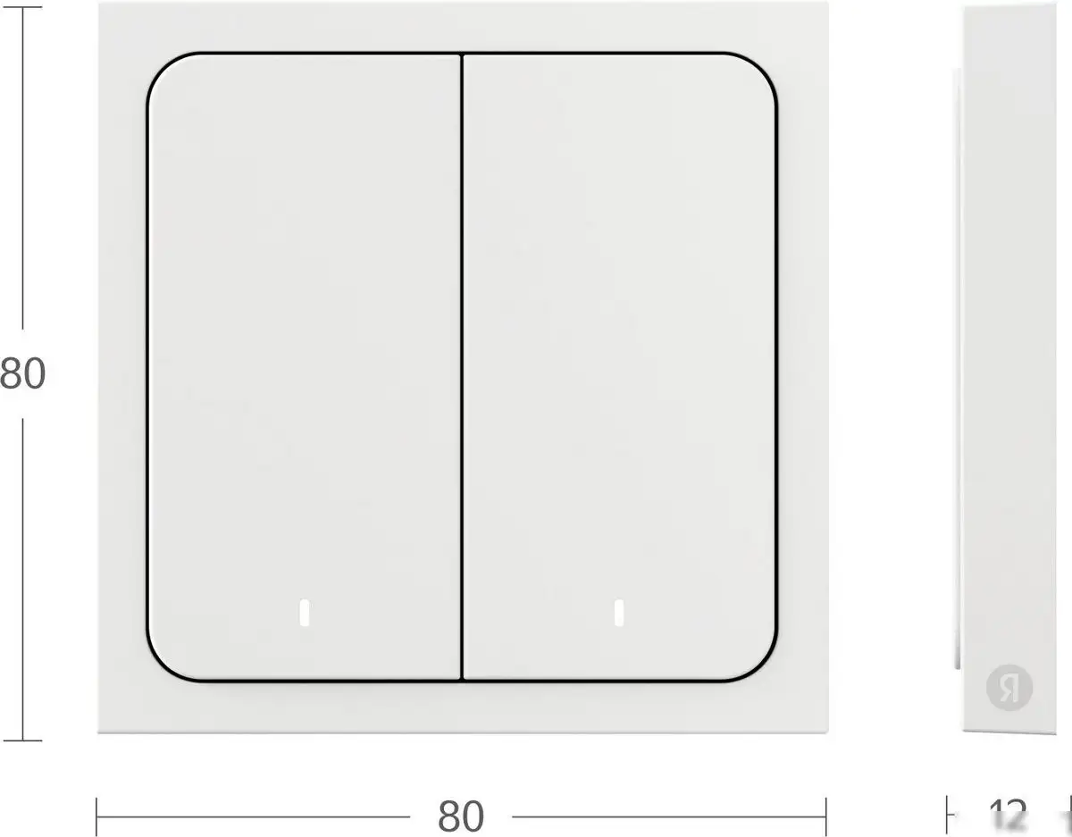 Выключатель Яндекс YNDX-00535 (2 клавиши) – фото товара
